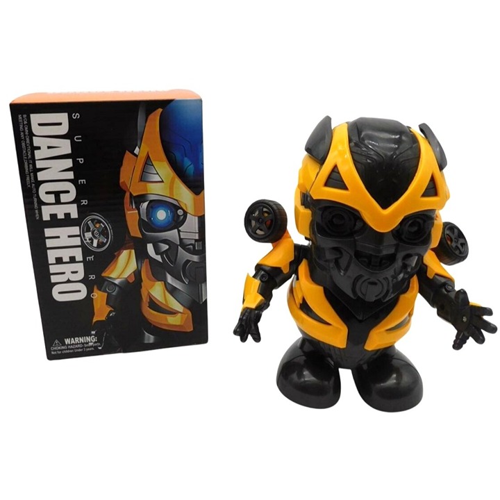 Super Hero Dance Hero Dancing Robot Toy with Box Music Lights Tested Works