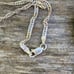 Plastic Nautilus Shell Pendant w/Sterling Silver Hardware on a 925 Chain. EUC!