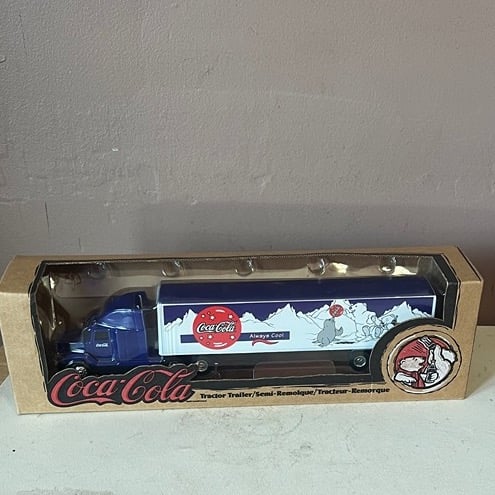 COCA-COLA “Always Cool” 1:64 Scale Die Cast Metal Freighliner Tractor Trailer