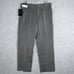 VTG Sears Barrington Dress Pants Straight Wide Leg Flat Front Men's 36x29 Gray