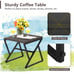 3PCS Patio Rattan Wicker Rocking Chairs Table Bistro Set Cushioned Rocker Garden