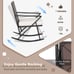 3PCS Patio Rattan Wicker Rocking Chairs Table Bistro Set Cushioned Rocker Garden