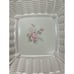 Pfaltzgraff Tea Rose Square Basket Weave Tray • Plate • Platter Square EUC • 7