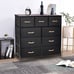 Dresser Chest Drawers White Wide Bedroom Make Up Stand Furniture Set Wood Clothe