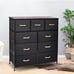 Dresser Chest Drawers White Wide Bedroom Make Up Stand Furniture Set Wood Clothe