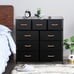 Dresser Chest Drawers White Wide Bedroom Make Up Stand Furniture Set Wood Clothe