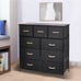 Dresser Chest Drawers White Wide Bedroom Make Up Stand Furniture Set Wood Clothe