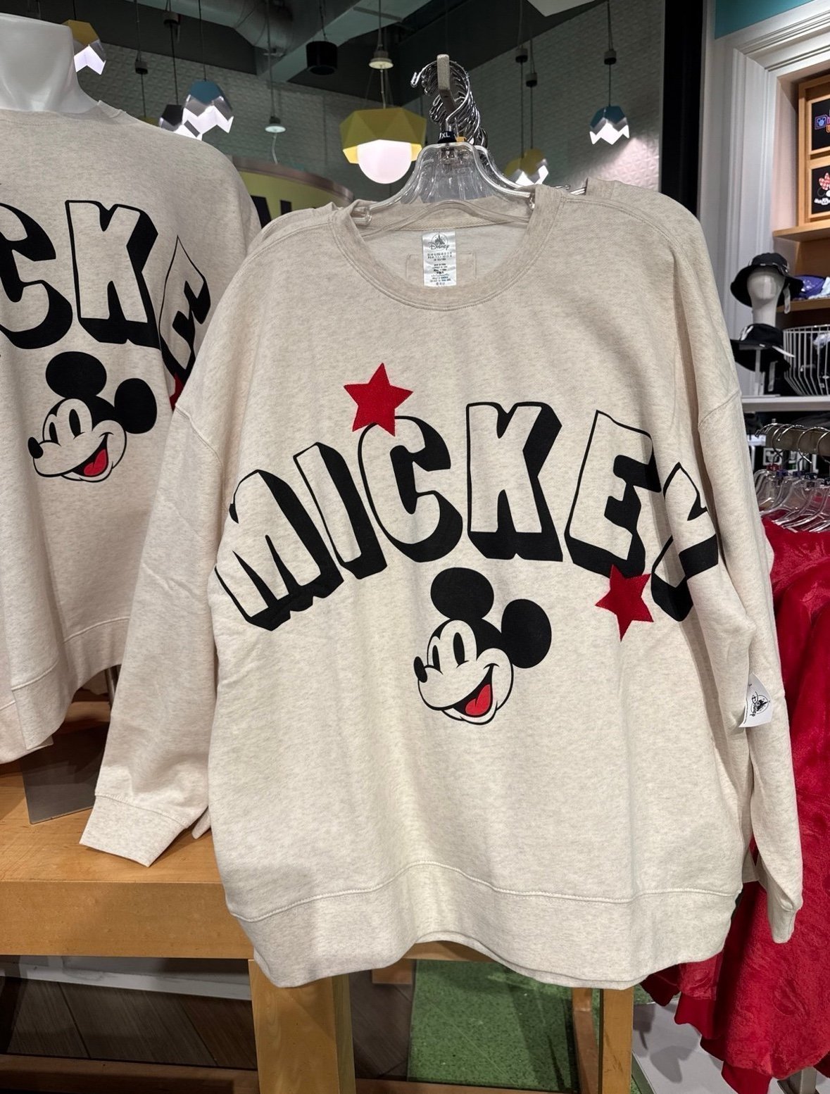Disney Parks 2025 Mickey Mouse Oversized Sweatshirt