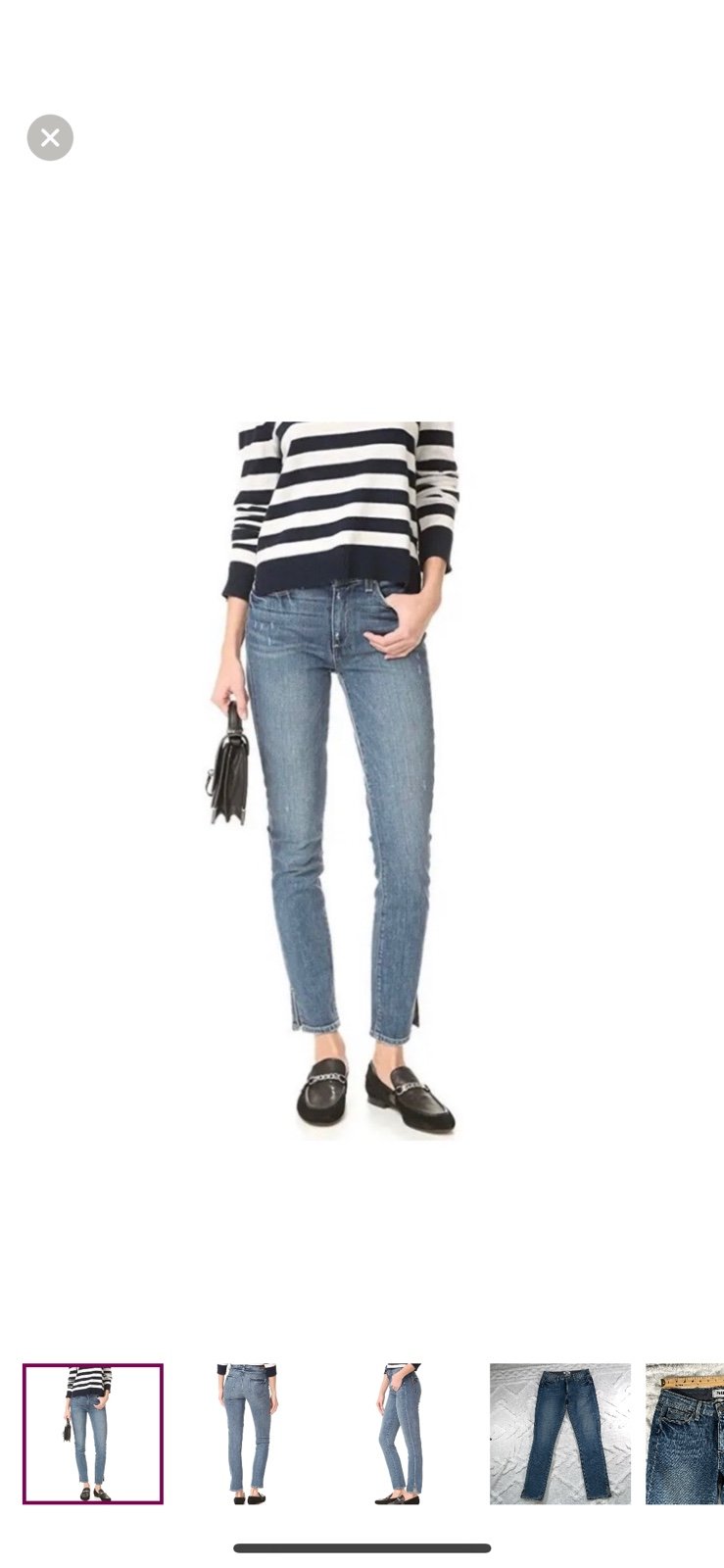 PAIGE Hoxton Ankle Peg Skinny Jean Size 26 Beachwood Wash Made In USA EUC
