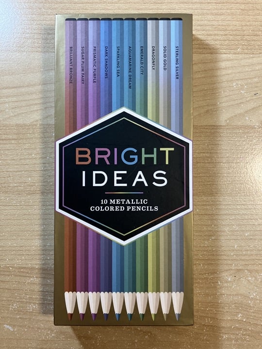 Bright Ideas 10 Metallic Colored Pencils