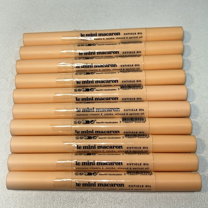 10 Sealed Le Mini Macaron Cuticle Oil, 100% Natural