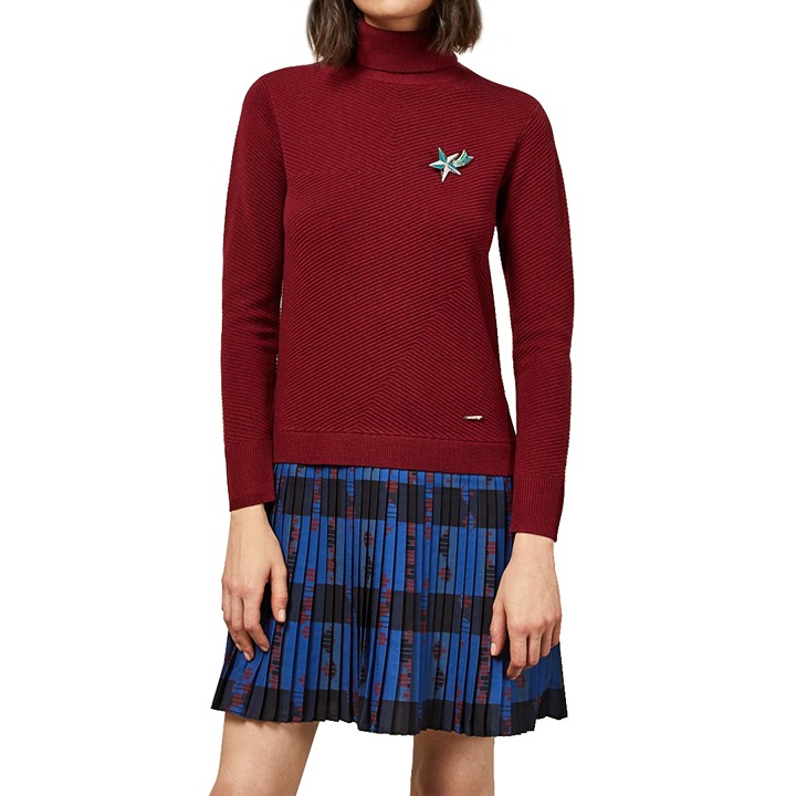 Ted Baker Paraz Woven Knit Check Dress