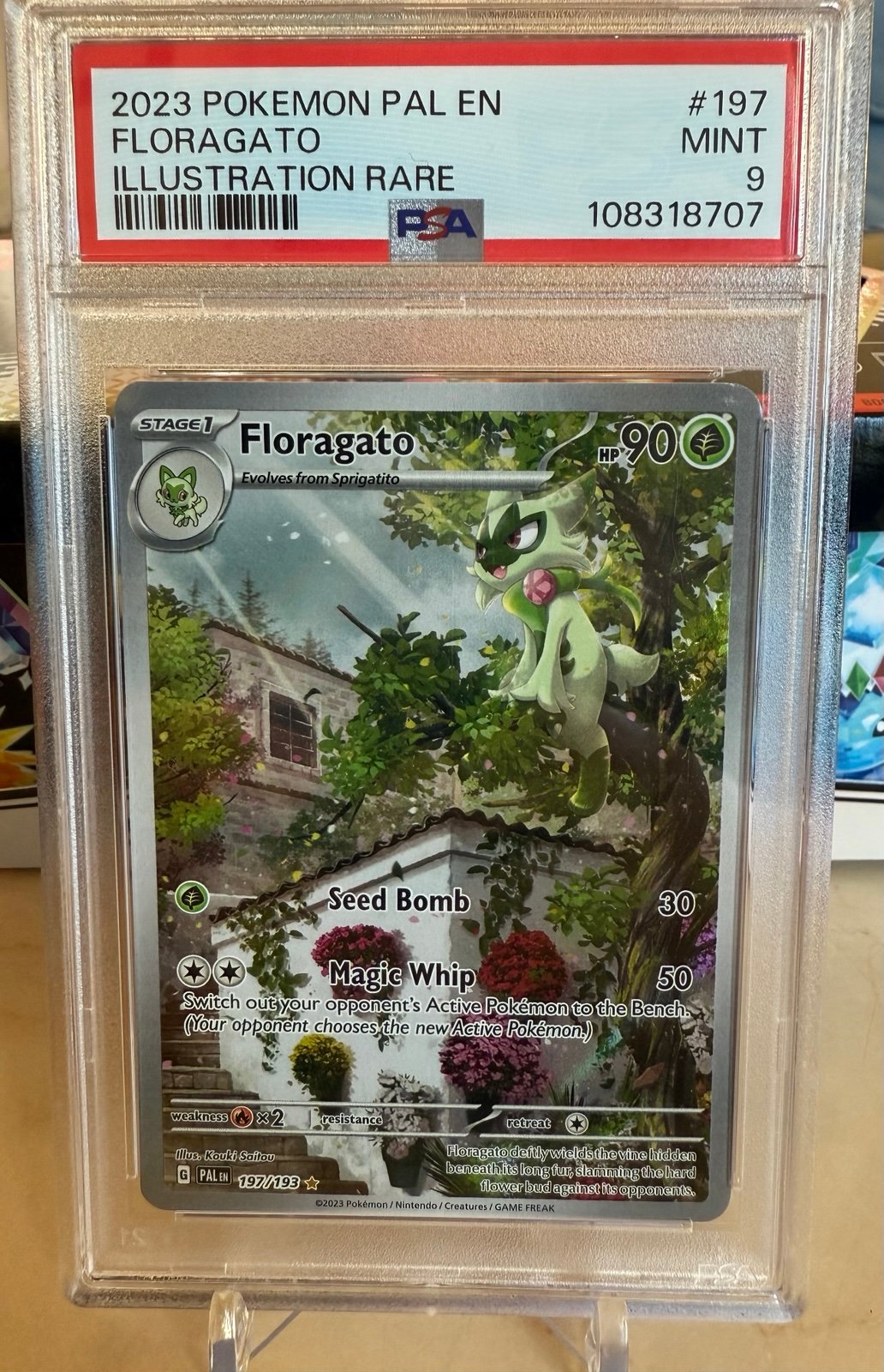 PSA 9 Floragato - 197/193 - SV02: Paldea Evolved (PAL)