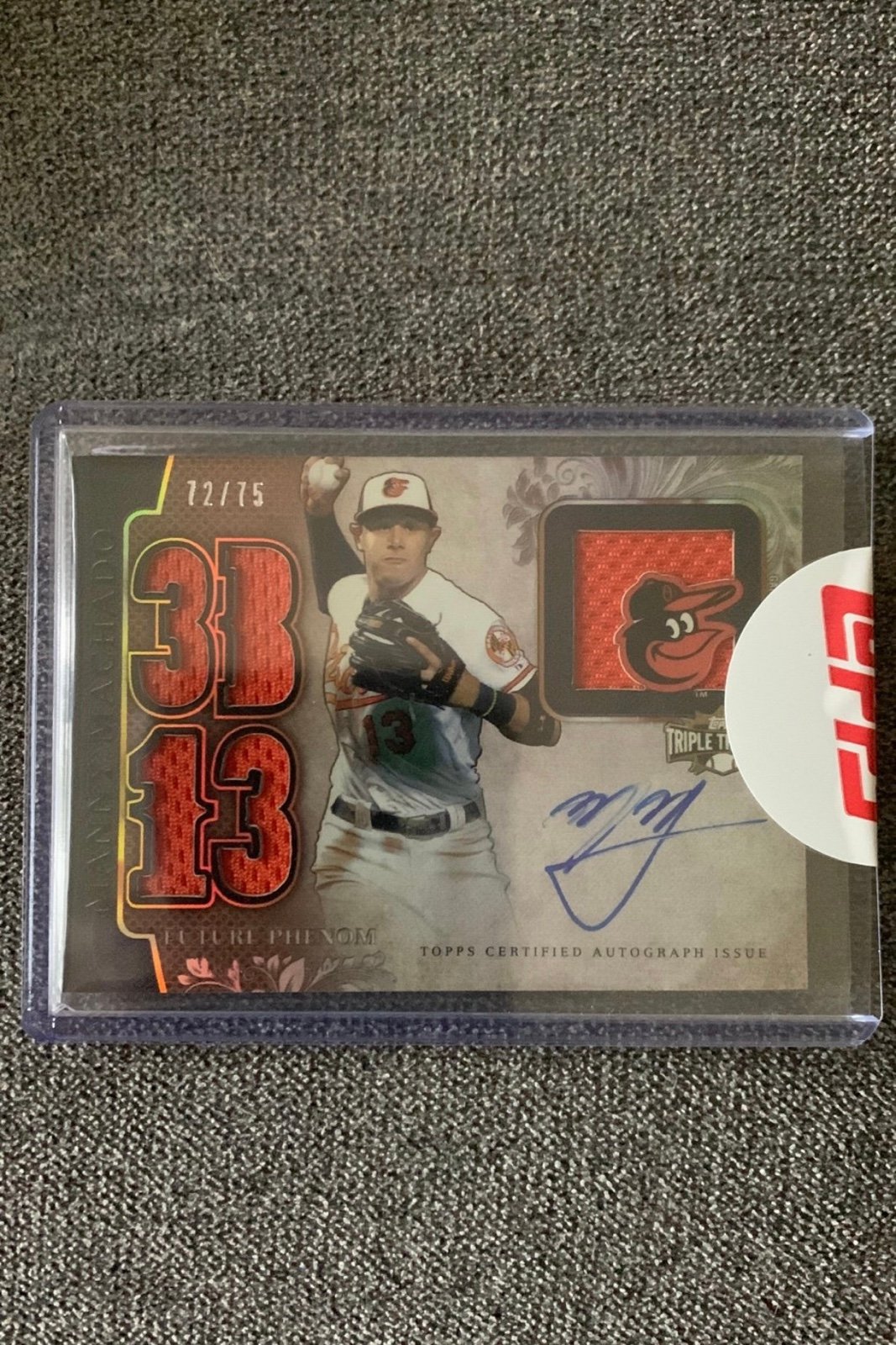 2014 Topps Manny Machado Auto Patch