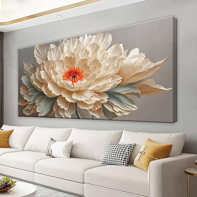 Canvas Art Wall Decor Small Size Modern Minimalist Home Decor Flower Paintings