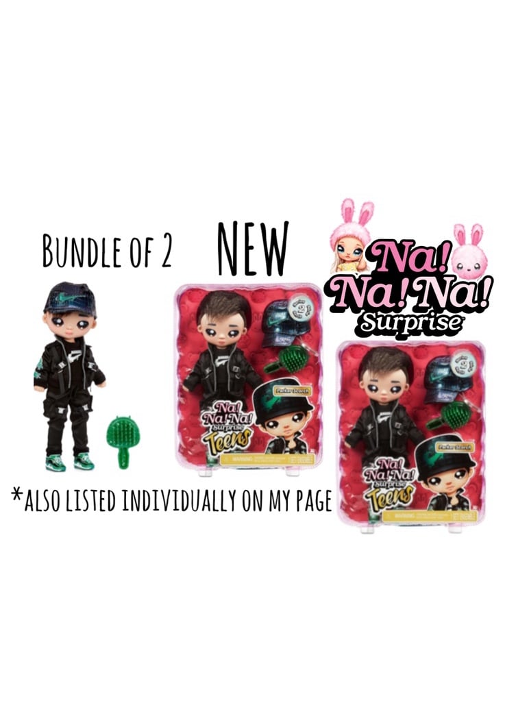 NEW Bundle Na! Na! Na! Surprise Teens Boy Doll Collectors Dress Up Play Kawaii