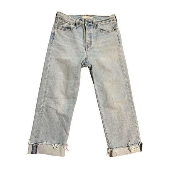 Levi’s Wedgie Straight Fit Cropped High Rise Jeans Sz 26