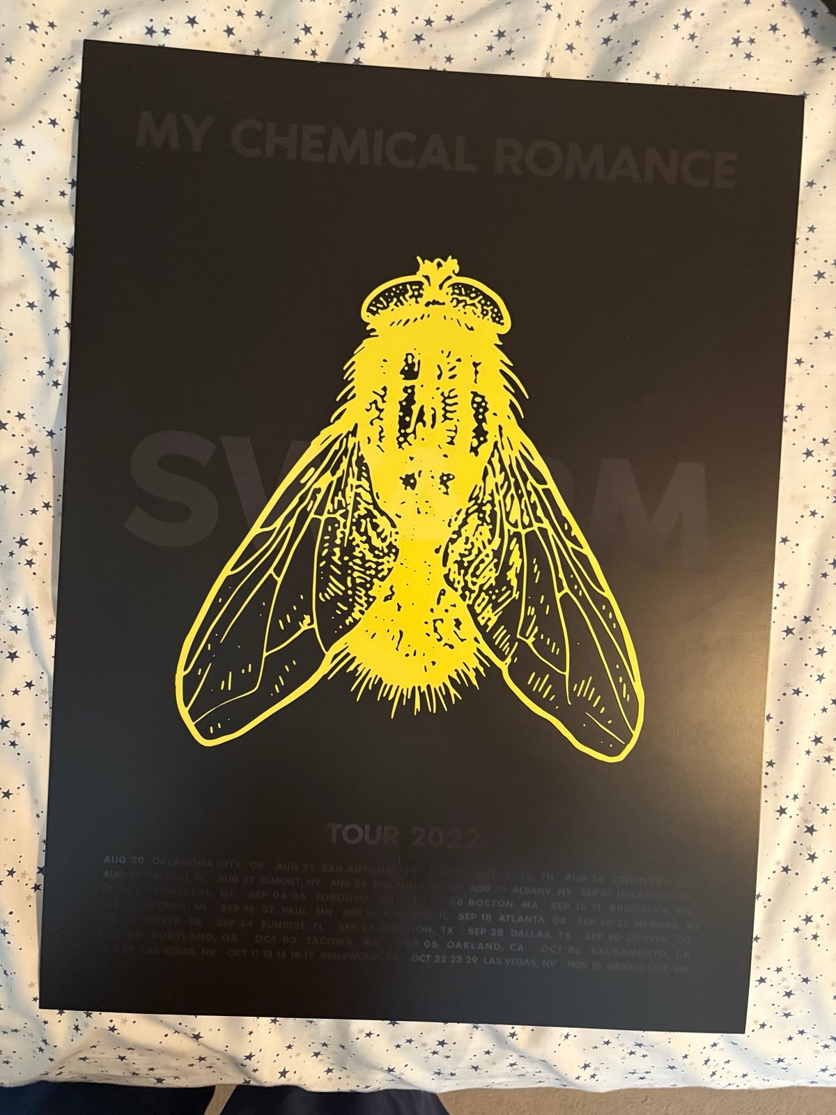 My chemical romance swarm tour poster