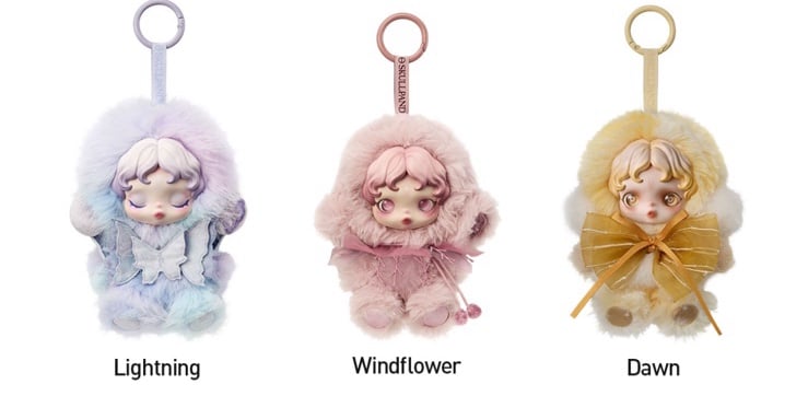 Lightening wildflower and dawn skullpanda l’impressionnisme pendants! In box