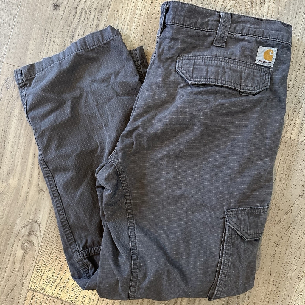 CARHARTT Men's Force Tappen Ripstop Cargo Pants - Relaxed Fit SIZE 36/30 Gravel