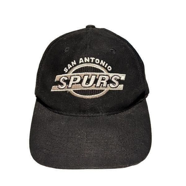 90s Vintage Rare San Antonio Spurs Sports Specialties NBA Black Snapback Hat