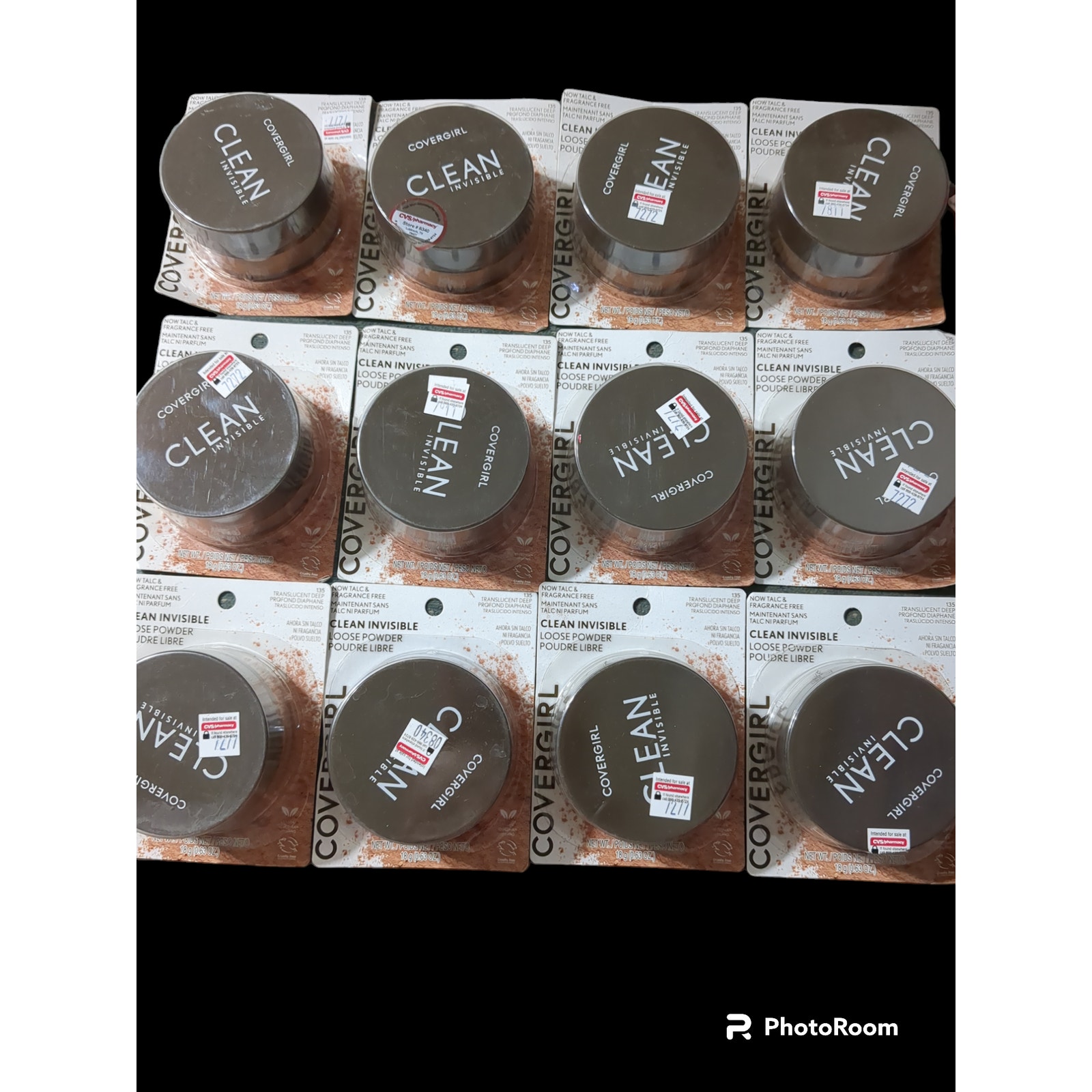 12 #135 CoverGirl translucent deep clean invisible loose powder #1000