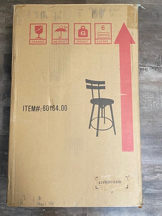 Jutte Black Brush Silver Firwood Smooth Back Adjustable Bar Stool