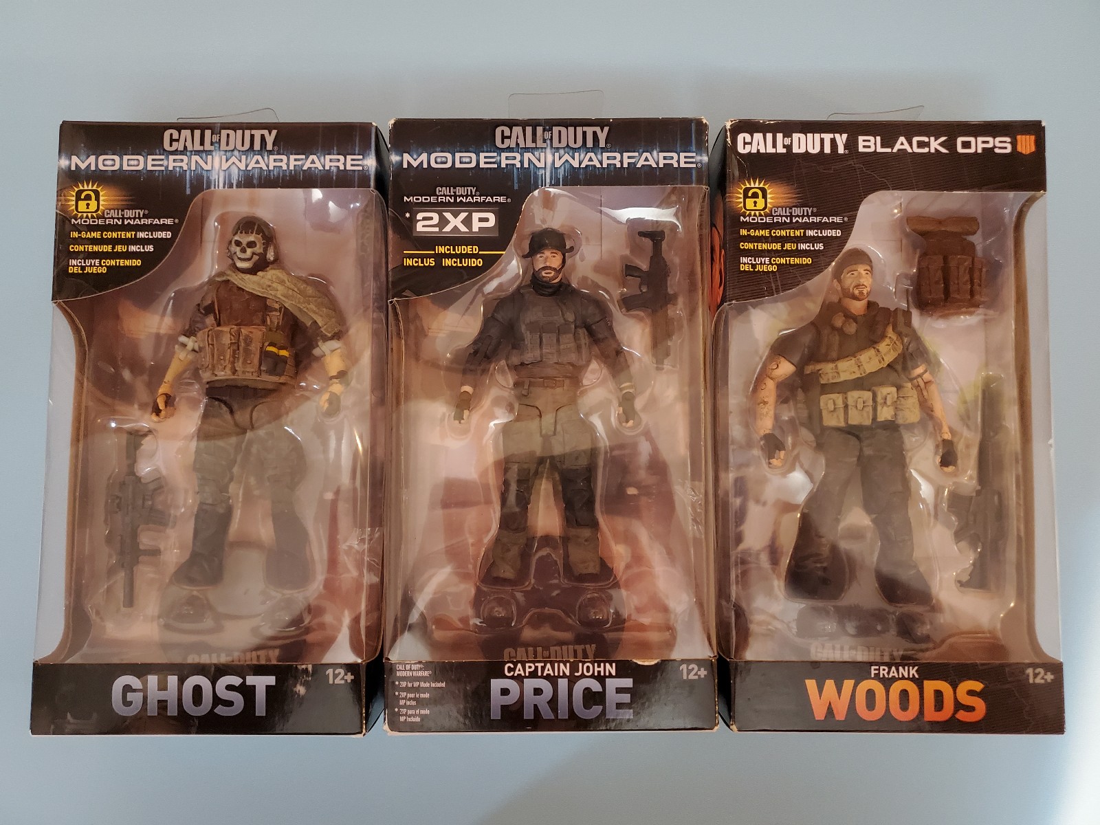 McFarlane Toys Call of Duty Set 3 Ghost John Price Frank Woods New