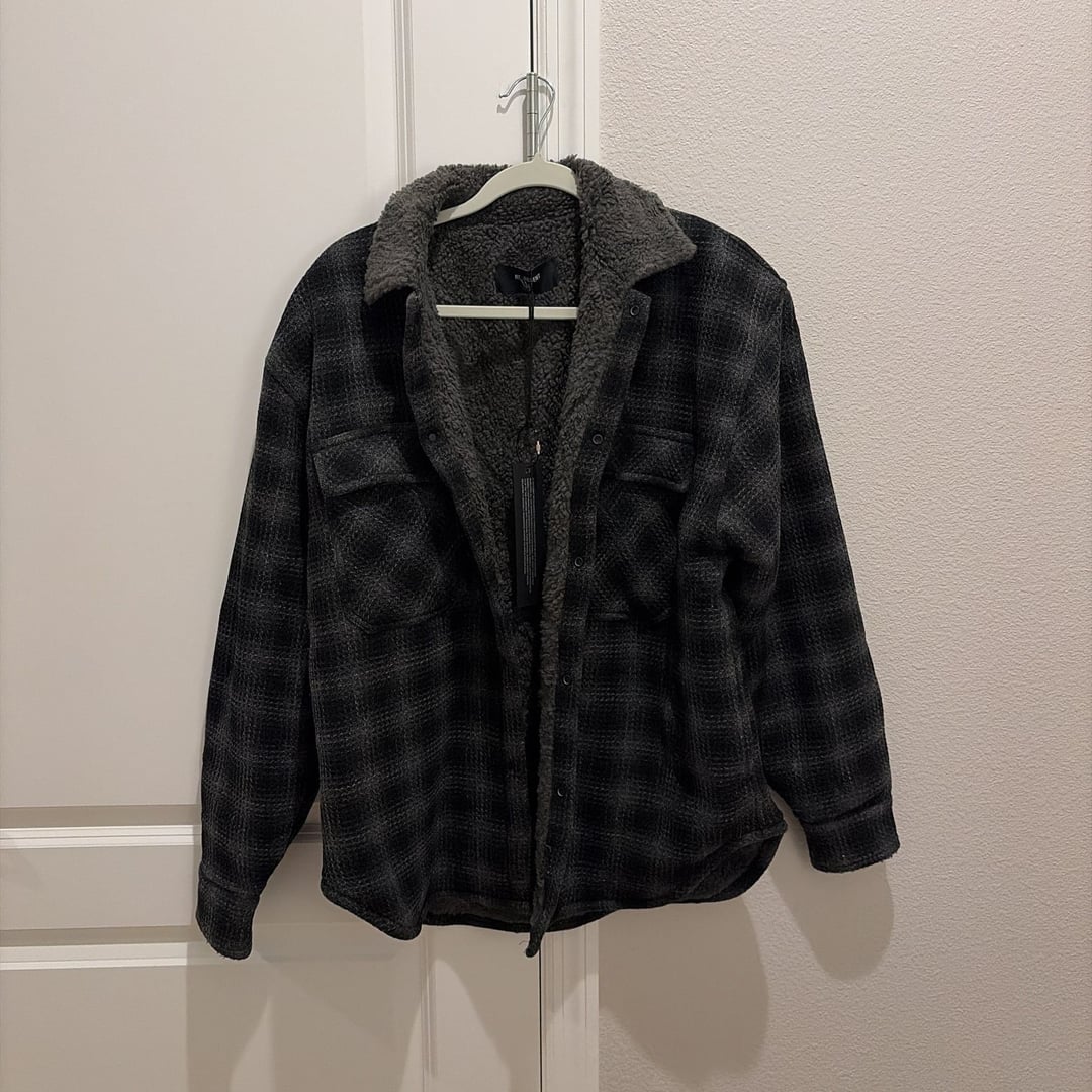 Represent Plaid Sherpa jacket