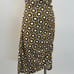 Anthropologie Maya Ruched Mini Dress Cowl-Neck Stretch Printed Gold White 1X NWT