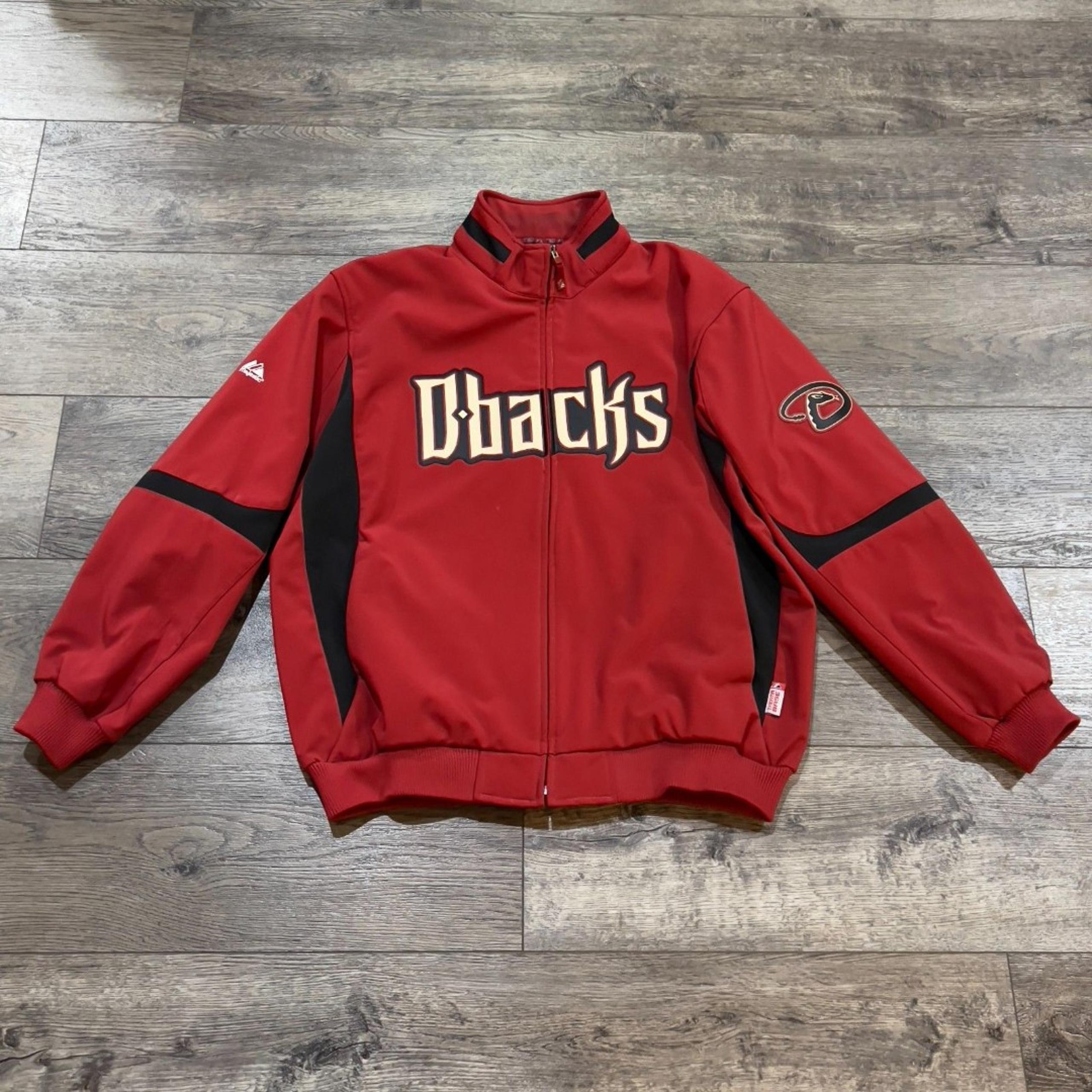 Arizona Diamondbacks Majestic Red On-Field Triple Climate 3-In-1 Jacket Mens 2XL