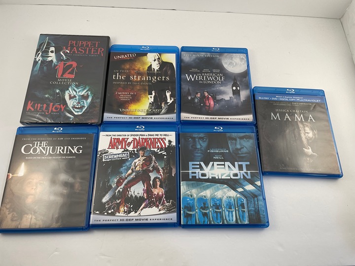 Horror Movie Lot: Puppet Master Collection Mama Event Horizon Army Darkness MORE