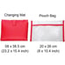 New Colorland PU Leather Diaper Backpack Handbag +Diaper Pad