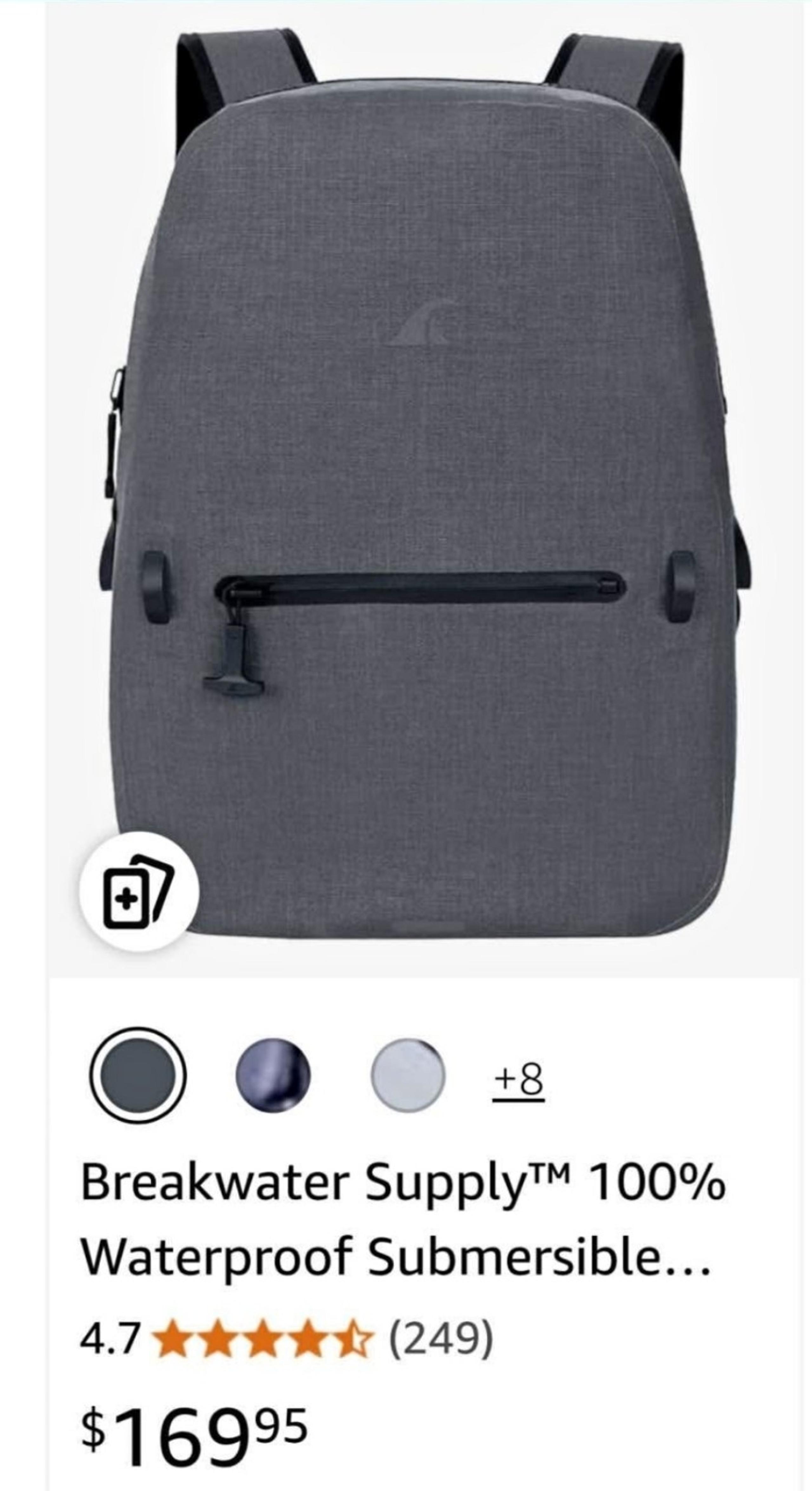 Supply™ 100% Waterproof Submersible Backpack, Laptop Bag, - Breakwater
