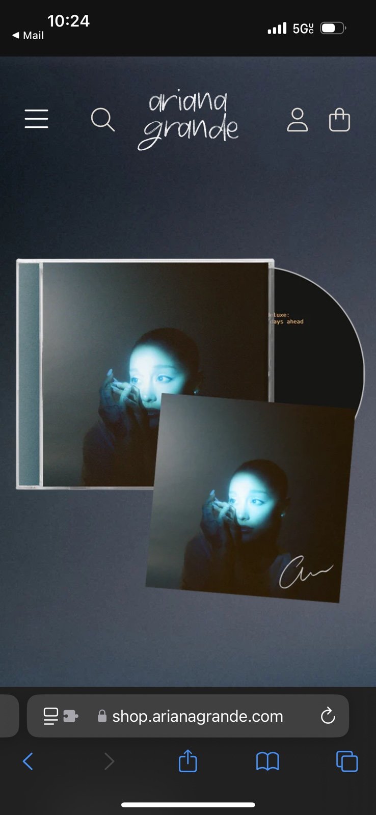 Ariana grande brighter days signed cd