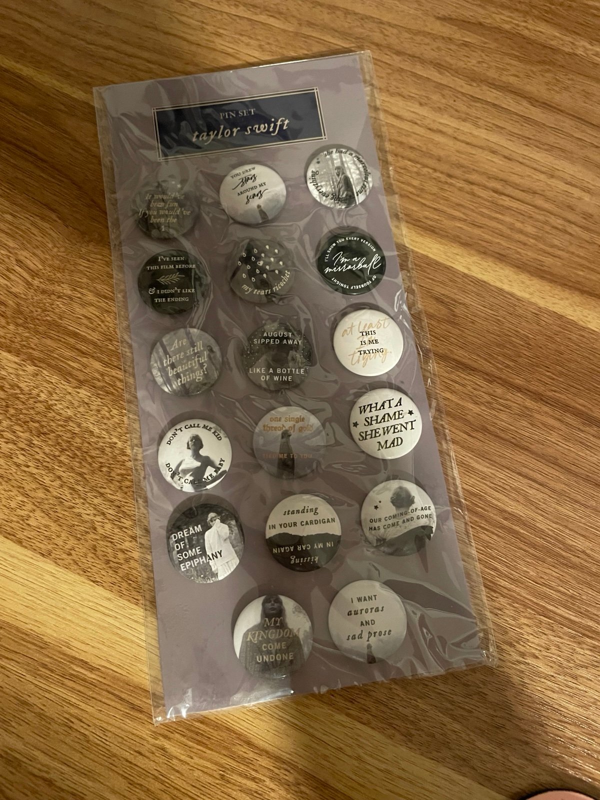 Folklore pin set NEW