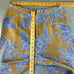 Amuse Medium Brown Blue Tropical Floral Print High-Waist Flowy Pants Linen Blend