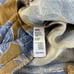 Amuse Medium Brown Blue Tropical Floral Print High-Waist Flowy Pants Linen Blend