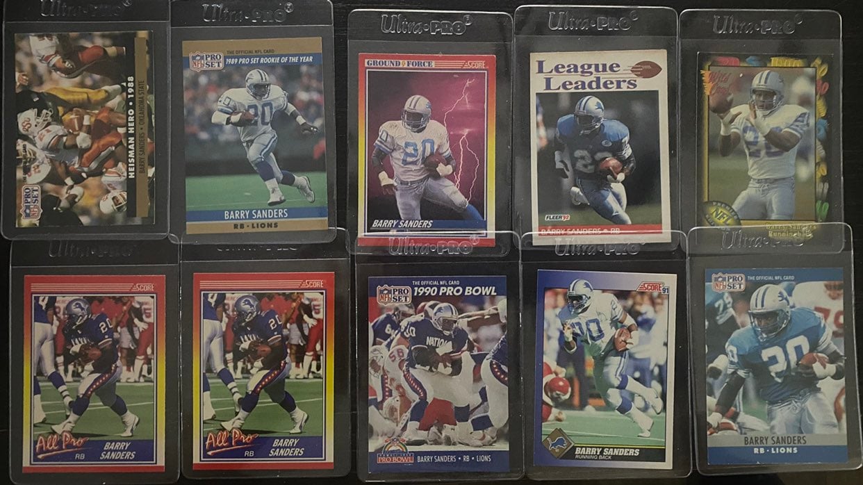 Barry Sanders Cards (Rookie)