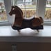 Ride-On Rolling Horse vtg 60s by Rich Toys