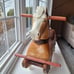 Ride-On Rolling Horse vtg 60s by Rich Toys