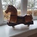 Ride-On Rolling Horse vtg 60s by Rich Toys