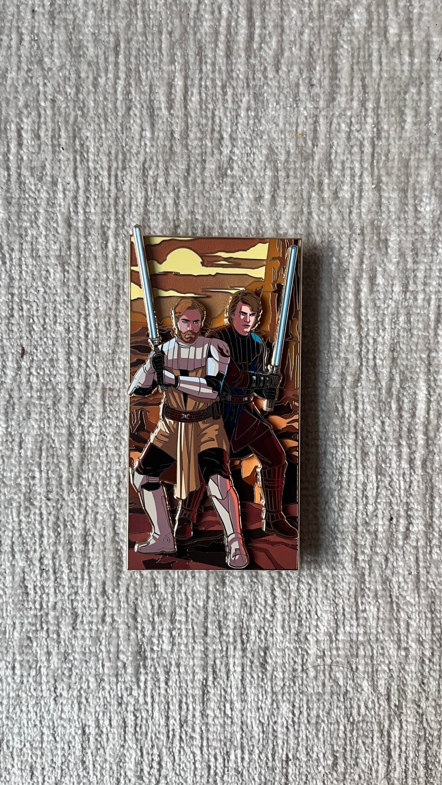 Obiwan and Anakin Brotherhood Pin