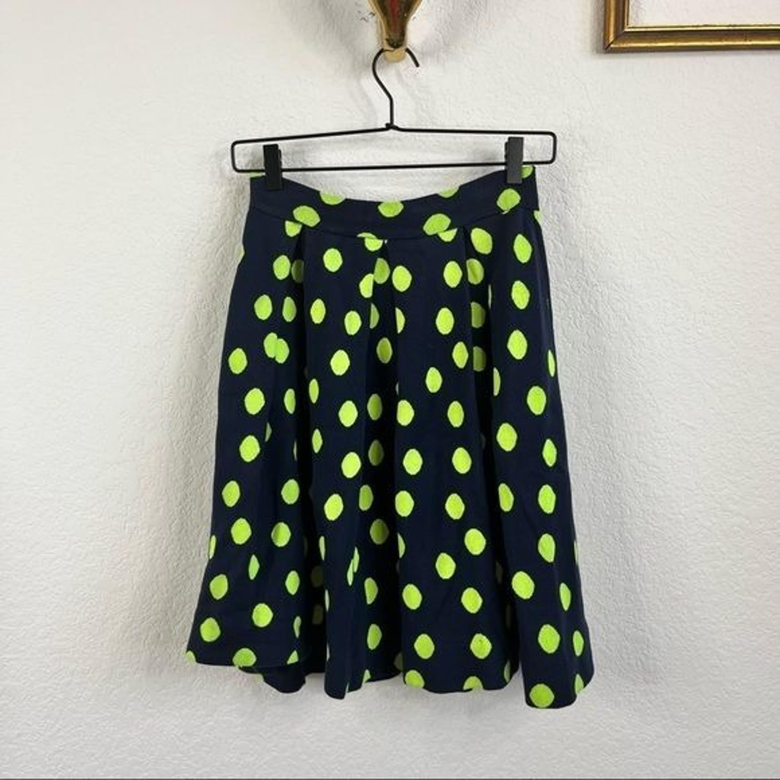 Knit Pleated A Line Polka Dot Neon Skirt - MARC BY MARC JACOBS