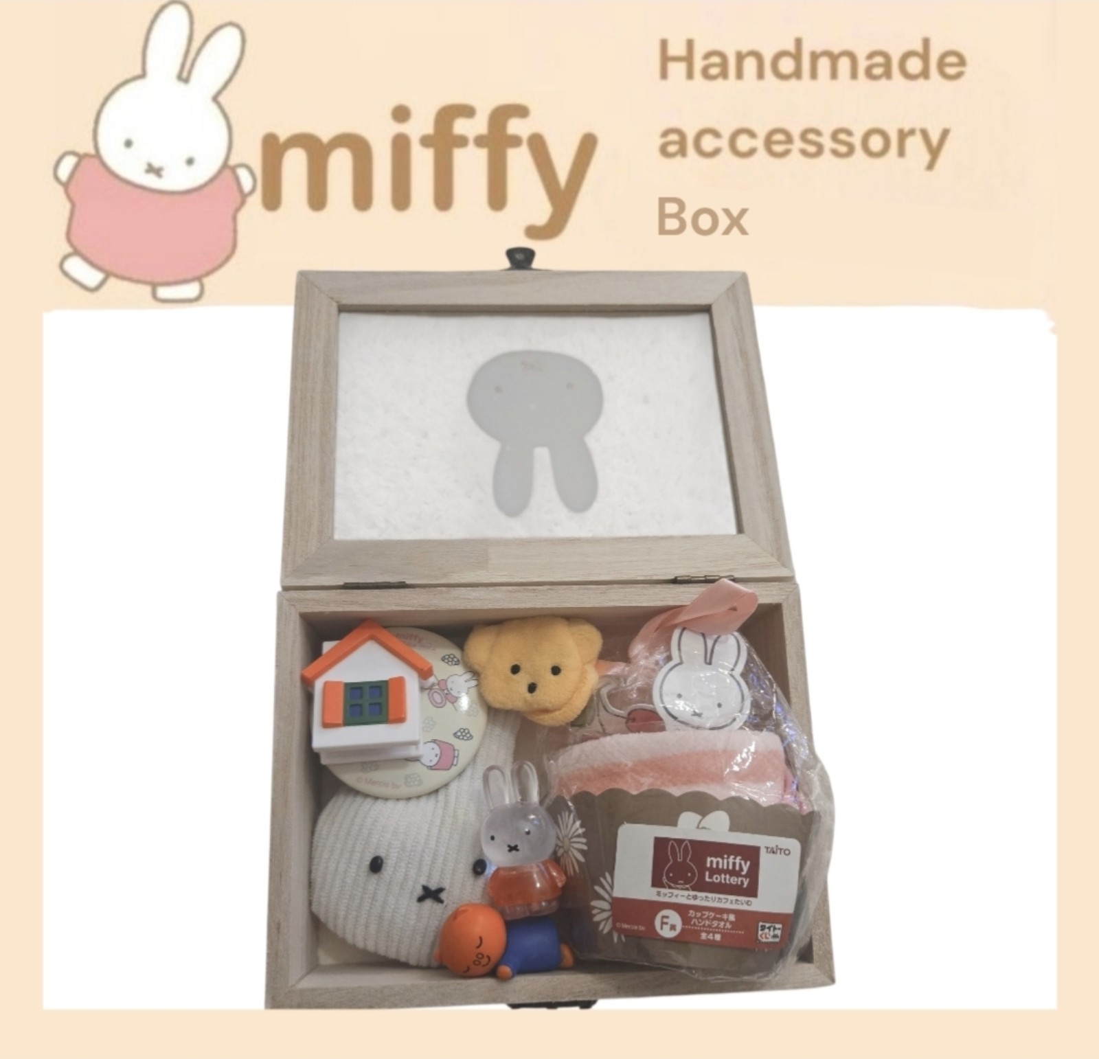 Miffy accessories box wooden handmade kawaii Sanrio