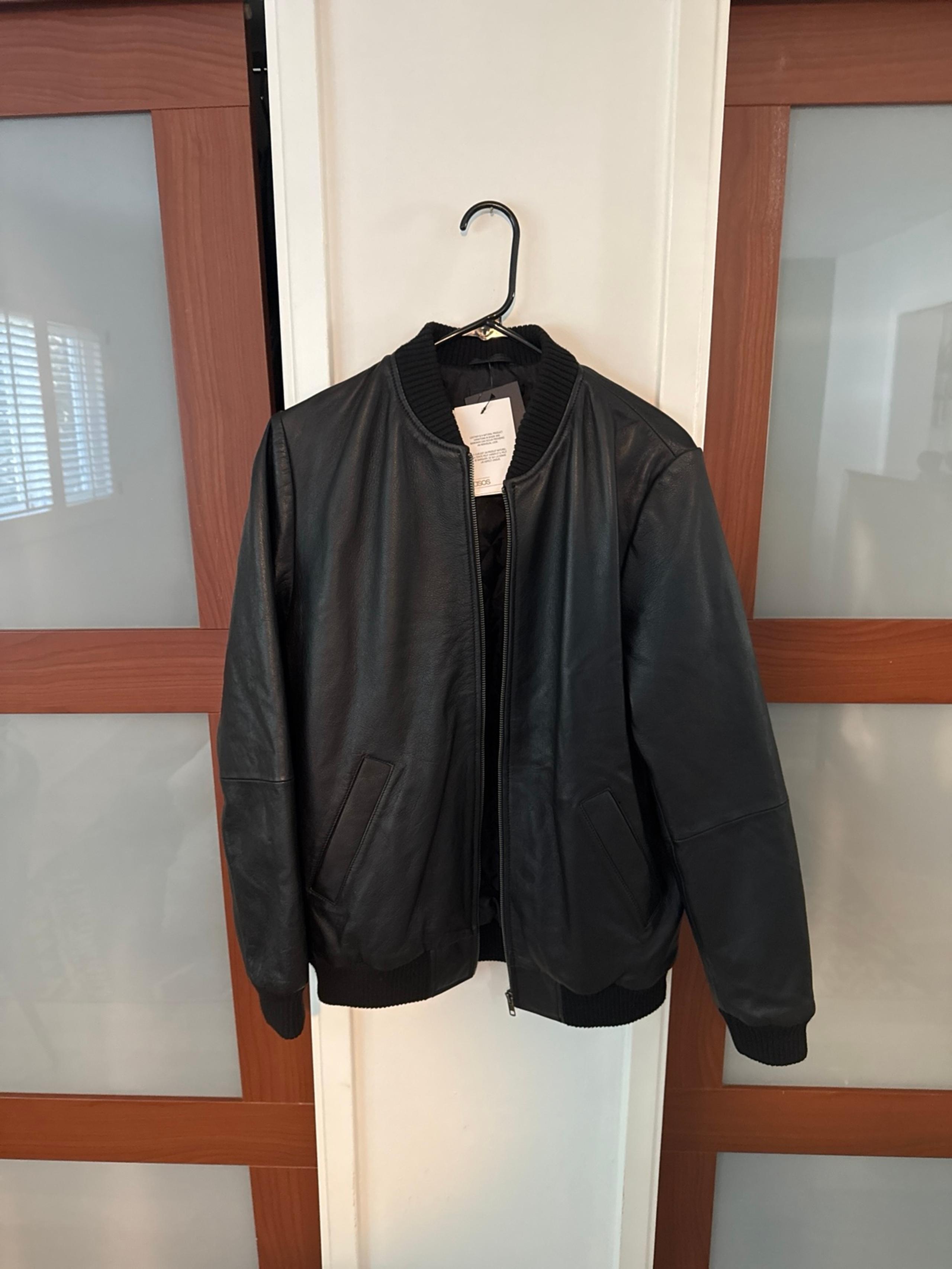 Leather ASOS Bomber Jacket