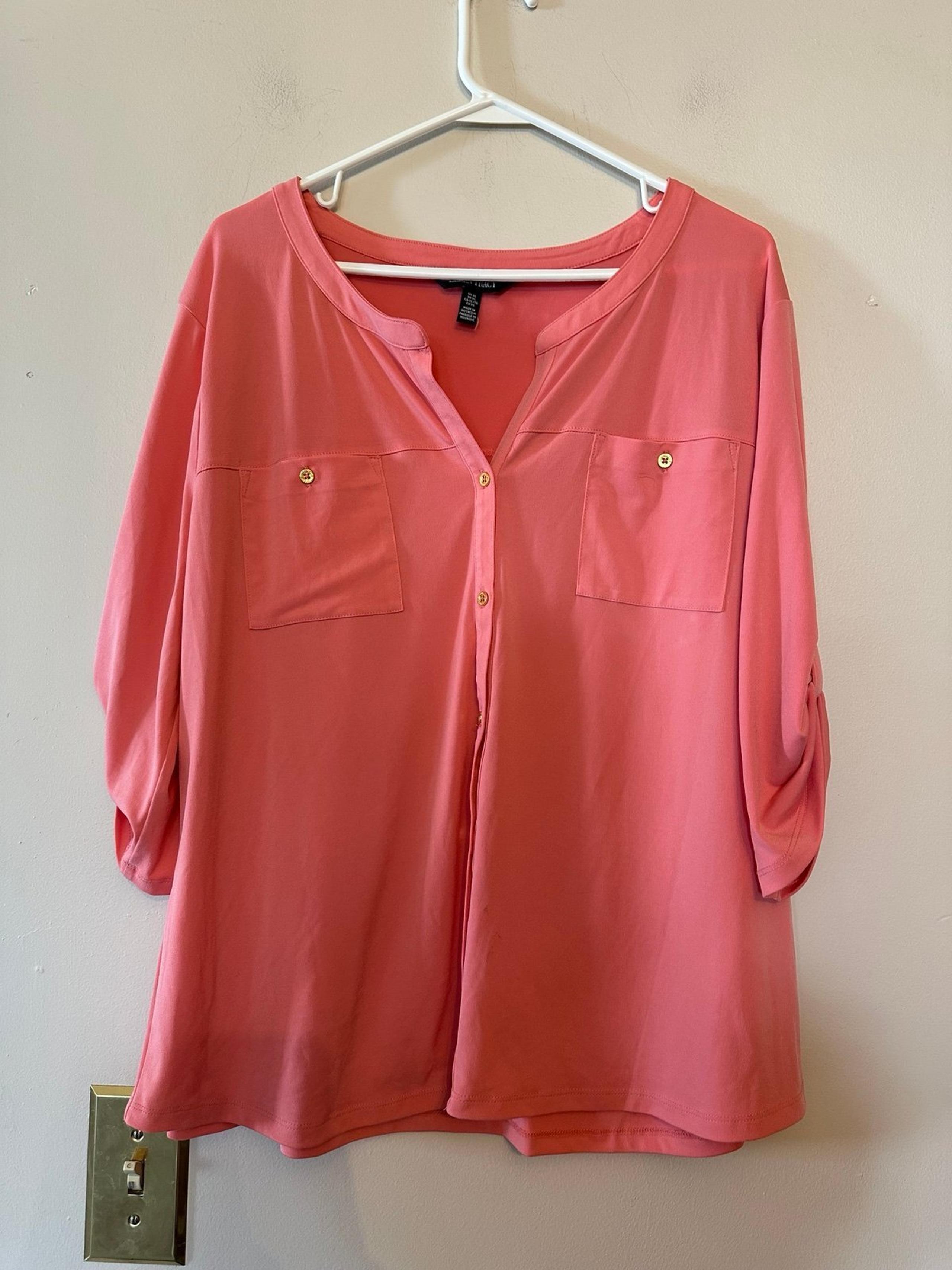 Womens Ellen Tracy top Blouse xl