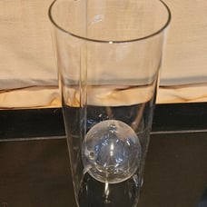 Glass Hurricane Oil Lamp with Removable Oil Holder