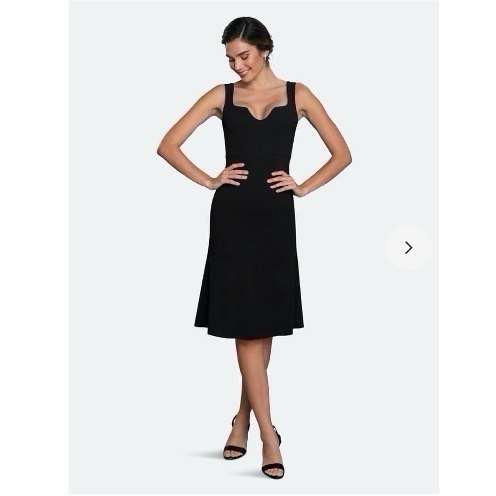 Dress The Population Sammie Sweetheart Neck Cocktail Dress Black