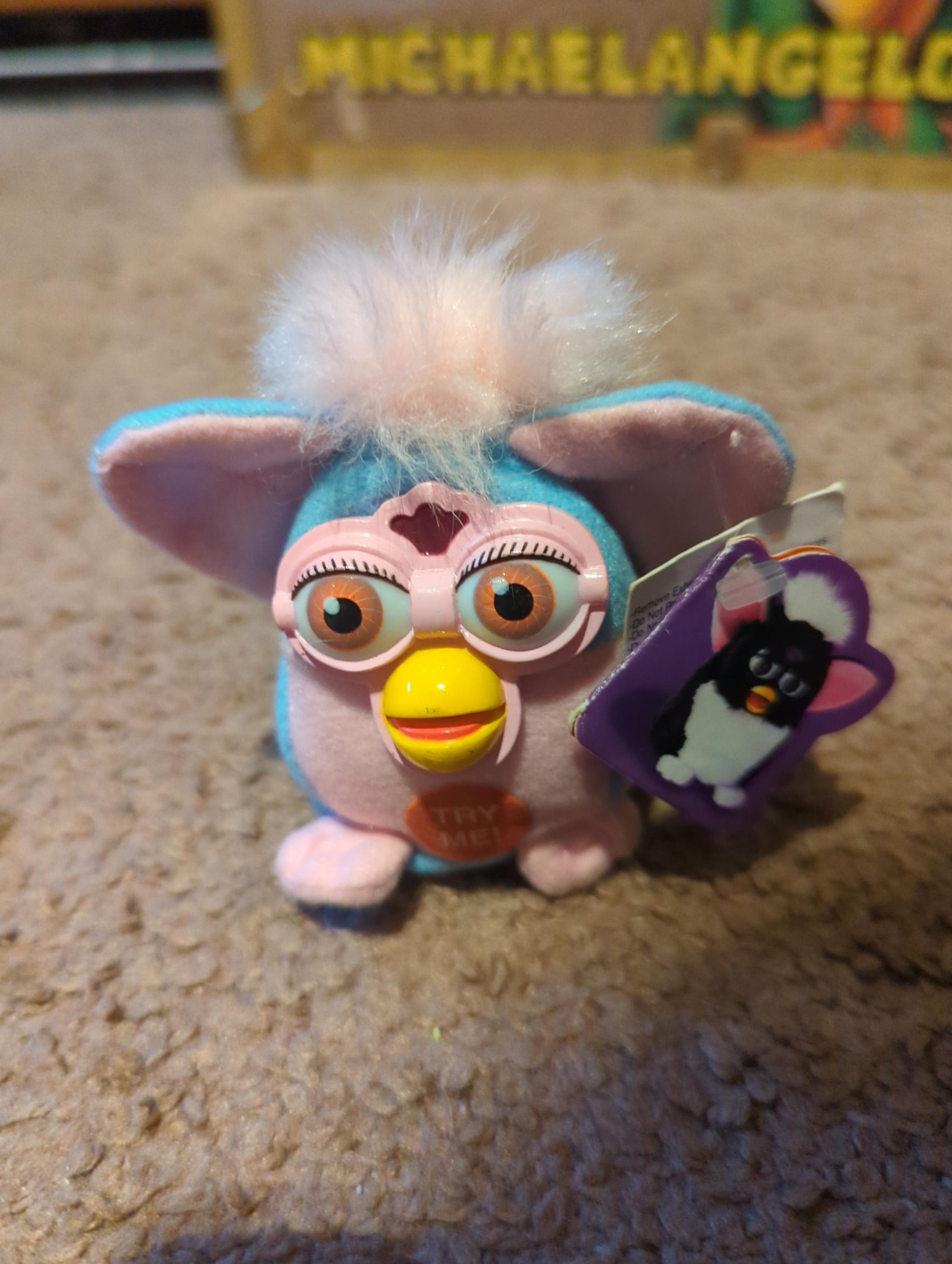 vintage 1999 furby keychain - Tiger